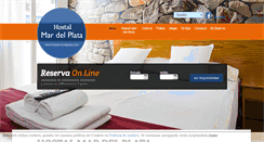 Desktop Screenshot of hostalmardelplata.com